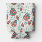 花の模様5 缶クーラー (正面)