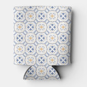 花の模様5 缶クーラー (正面)