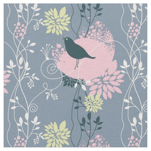 花の模様7 ファブリック (クローズアップ)