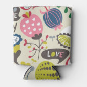 花の模様8 缶クーラー (正面)