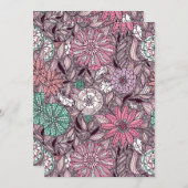 花の模様 シーズンカード (正面/裏面)