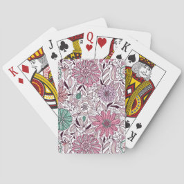 花の模様 トランプ