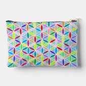 花の模様 – 数々の – 色 アクセサリーポーチ (裏面)