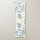 花の模様(石板青) ボディピロー (正面縦)