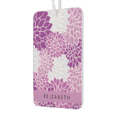 花の模様,紫のダリア,あなたの名前 カーエアーフレッシュナー (左)