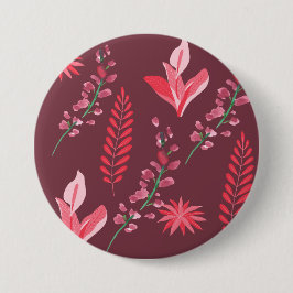 花の模様。 缶バッジ