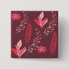 花の模様。 缶バッジ