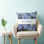 花の模様(青) クッション (椅子)