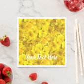 花の模様（黄色） スタンダードランチョンナプキン (インサイチュ)