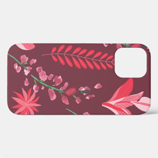 花の模様。 Case-Mate iPhoneケース (裏面 (横))