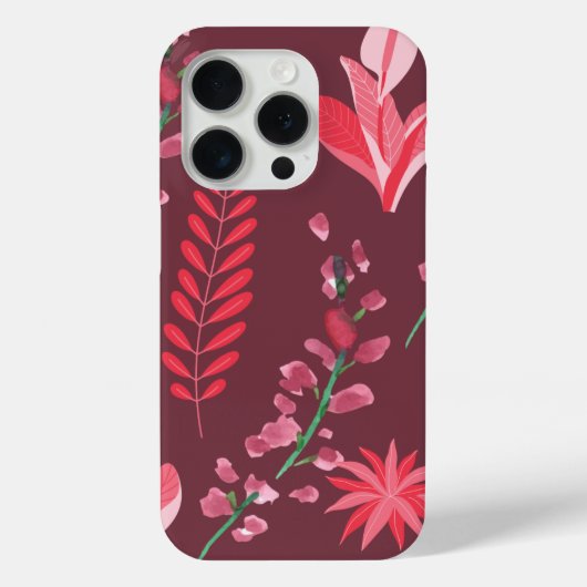 花の模様。 Case-Mate iPhoneケース (裏面)