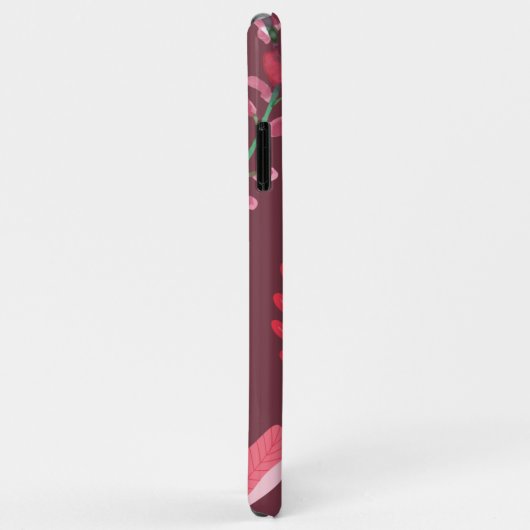 花の模様。 Case-Mate iPhoneケース (裏面/右)