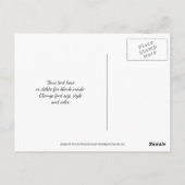 花の橋 セピア色の感謝 ポストカード (裏面)