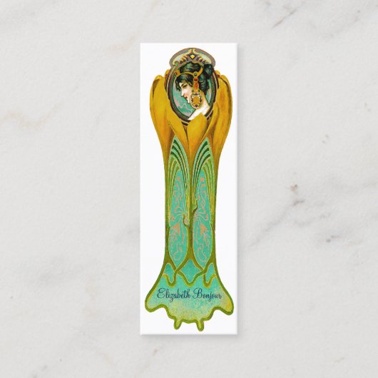 花の歓喜の~の細い名刺 スキニー名刺 (正面)