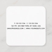 花の正方形の名刺 スクエア名刺 (裏面)