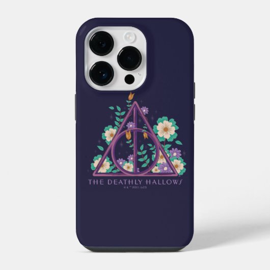 花の死の秘宝 グラフィック iPhoneケース (裏面)