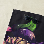 花の死んだスカルの日 ビーチタオル (インサイチュ)