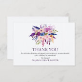花の死別のサンキューカードの破烈 サンキューカード (正面/裏面)