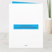 花の殻を持つかわいいクリスマスのカメ カード (裏面)