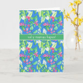 花の母の日のカード歓迎の挨拶 カード (黄色い花)