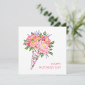 花の母の日のカード，あいさつカード，ギフト (スタンド正面)