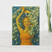 花の母の日のカード シーズンカード (裏面)