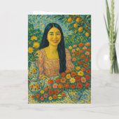 花の母の日のカード シーズンカード (裏面)