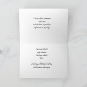 花の母の日のティーカップ カード (内部)