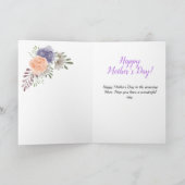 花の母の日の芍薬 シーズンカード (内部)