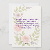 花の母の日カード シーズンカード (裏面)