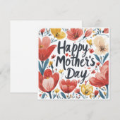 花の母の日カード シーズンカード (正面/裏面)