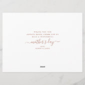 花の母の日ケーキトッパー/グリーティングカード シーズンカード (裏面)