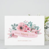 花の母の日ケーキトッパー/グリーティングカード シーズンカード (スタンド正面)