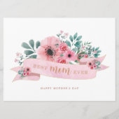 花の母の日ケーキトッパー/グリーティングカード シーズンカード (正面)