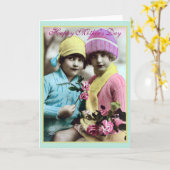 『花の母の日』 カード (黄色い花)