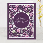 花の母の日 カード (黄色い花)