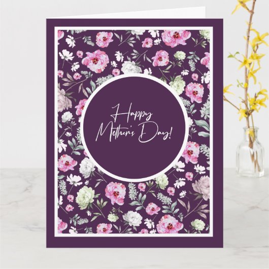 花の母の日 カード (黄色い花)