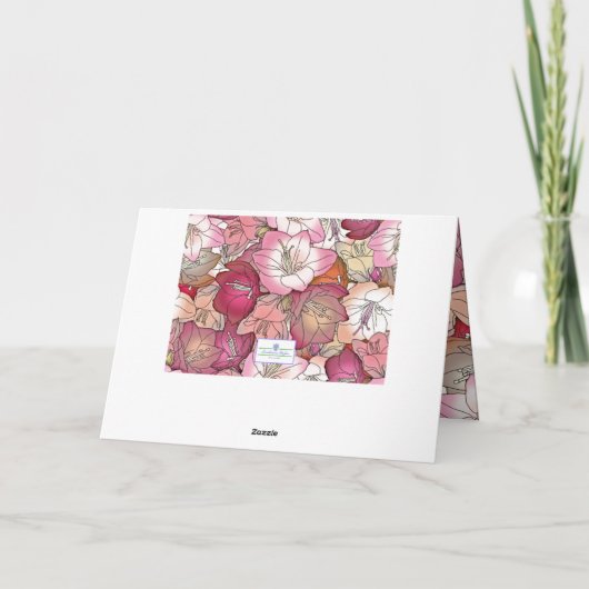 花の母の日 カード (裏面)