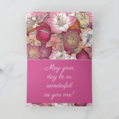 花の母の日 カード (内部)