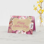 花の母の日 カード (黄色い花)