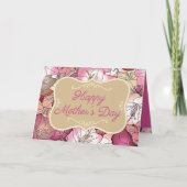 花の母の日 カード (正面)