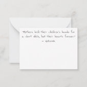 花の母の日 ノートカード (裏面)