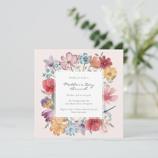 花の母の日 招待状 (スタンド正面)