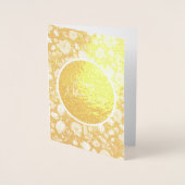 花の母の日 箔カード (正面)