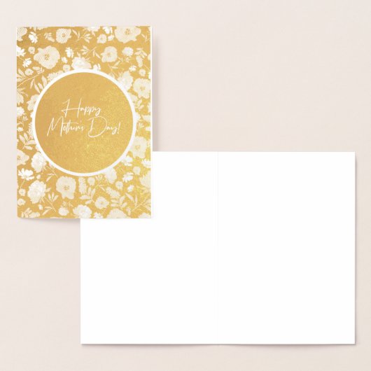 花の母の日 箔カード (ディスプレー)