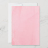 花の母性 出産予定のママ マザー 赤ちゃんのお祝い 招待状 (裏面)