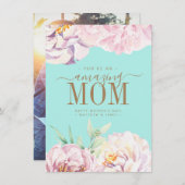 花の母親の日のカード シーズンカード (正面/裏面)