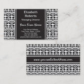 花の民芸のPapercutのスタイルパターン 名刺 (正面/裏面)