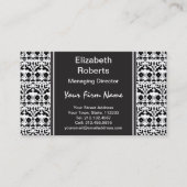 花の民芸のPapercutのスタイルパターン 名刺 (正面)