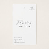 花の気につるラベルフローリスト付きロゴ (正面)